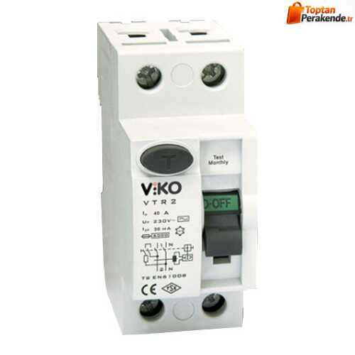 Viko - VTR2-3230 2x32A 30mA Ac Tip Kaçak Akım Rölesi